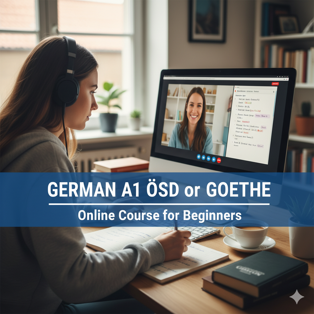 German A1 Complete Course (A1.1 and A1.2): ÖSD or Goethe Exams